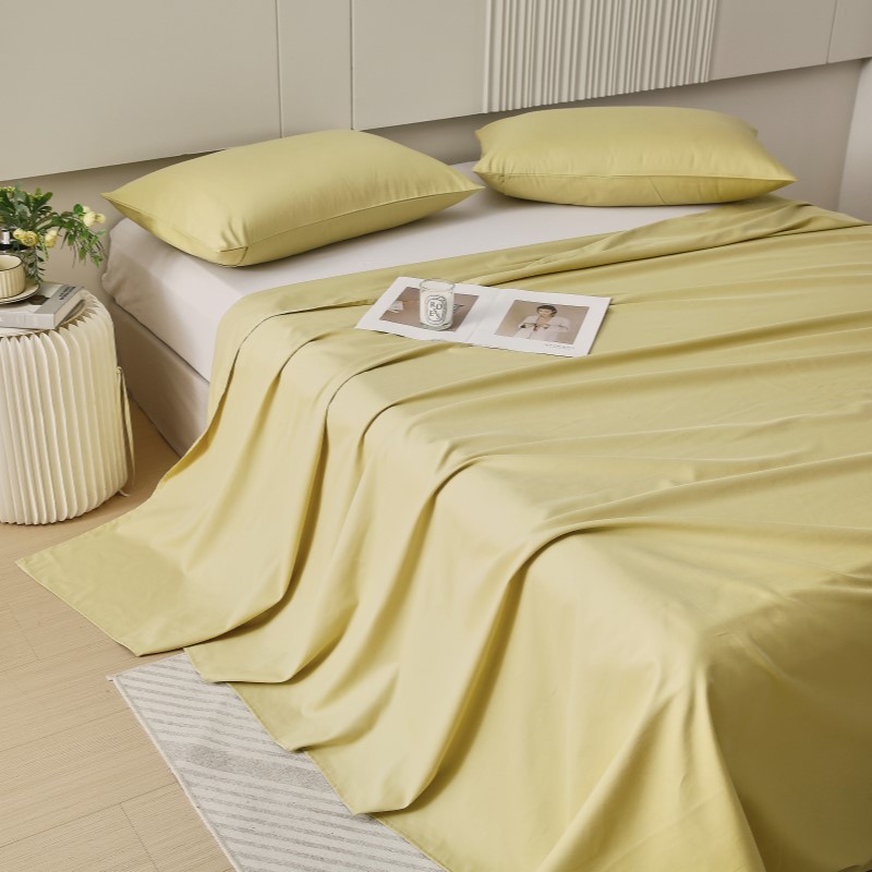 磨毛床单单件100全棉1.5米大床宿舍单双人加厚被单枕套三件套