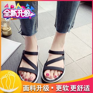 软底果冻拖鞋女下雨天防滑2025夏季舒服沙滩鞋孕妇W可湿水外穿新