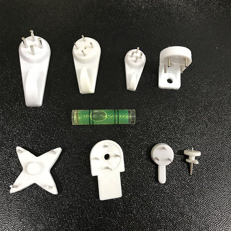 相框无痕钉 水泥墙挂 照片墙隐z形挂钩 装饰画墙钉 白色塑料无痕