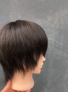 短发人头模型全真发模特头假人头理髲店学徒练习O男士发型烫染吹