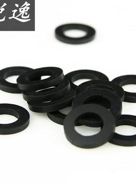 垫圈2分3c分4分黑色橡胶垫片1-1.5寸加厚皮垫进水软管平垫片家用