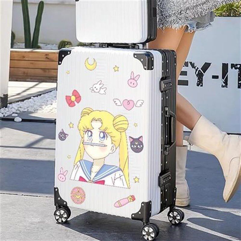 行李箱防丢贴纸拉杆箱贴纸防水不留胶箱子改造贴纸旅行箱贴纸可爱
