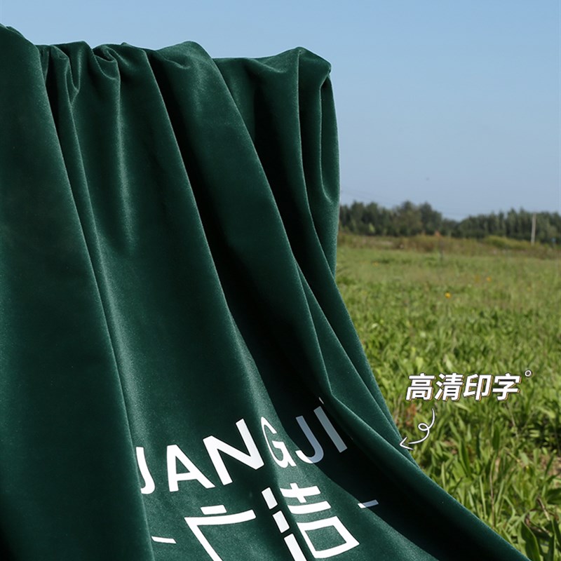 桌布定制纯色会议桌布办公桌长方形台布丝绒签到墨绿色毛绒布