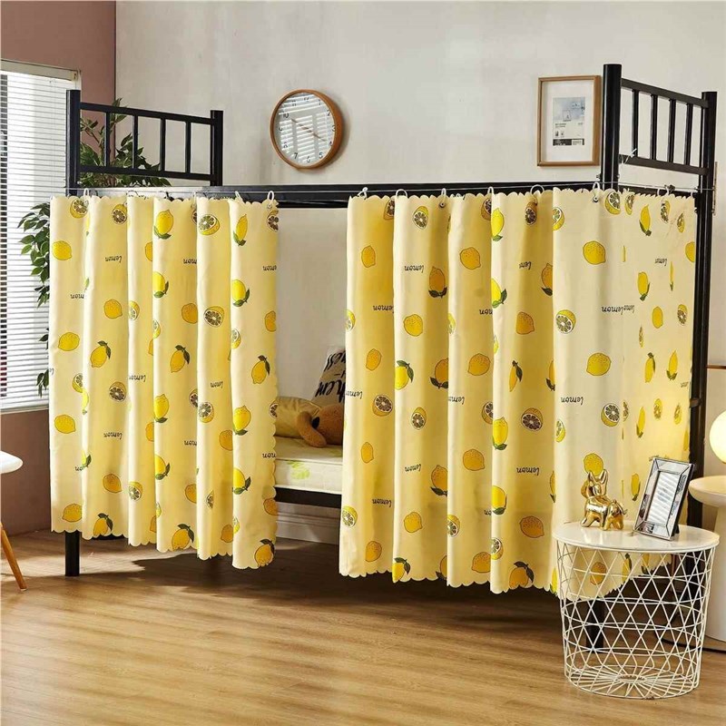 生宿舍床帘下铺上铁架床工厂职工学男女寝室铺单人床光00009挡布