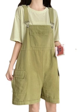 女大童背带裤套装夏季12-15岁女孩炸街韩版宽松夏装学院风两件套