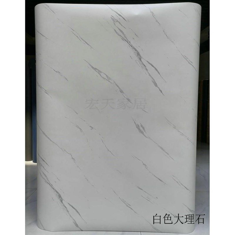 PVC自粘加厚仿大理石贴纸橱柜家具翻新波音软片家私宝展柜改色膜