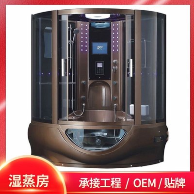 扇形弧形蒸汽淋浴冲浪按摩泡澡亚克力蒸汽房家用蒸汽淋浴一体式房