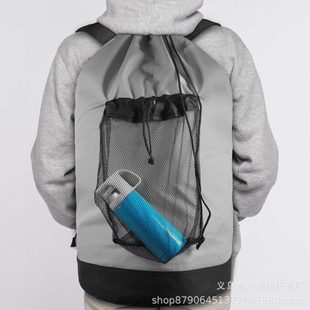 洗衣背包脏衣袋旅行便携收纳袋抽绳束口防水双肩背包洗衣袋脏衣包