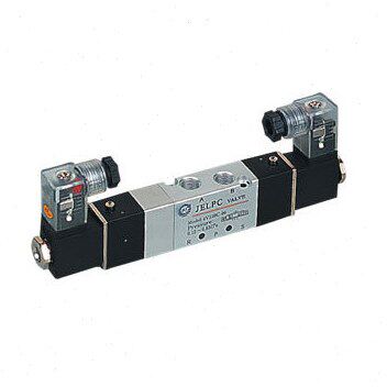 原装佳尔灵三位五通双电控电磁阀4V130C-06 24V 220V  (黑体)