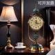 台式 座钟家用桌面时钟客厅轻奢摆放大气坐钟简约摆钟钟表摆件台钟