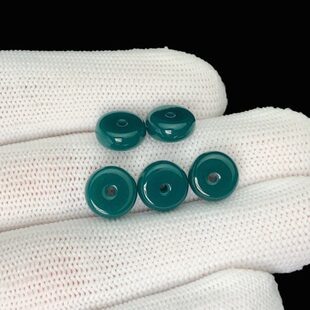 雪巴琉璃珠圆隔片直切圆珠腰珠星月配饰松石南红蜜蜡 西藏老料器