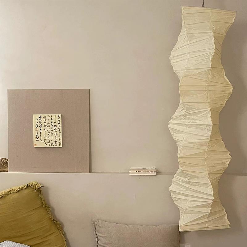 日式L317宣纸落地落灯诧季风客厅书房创意装灯酒店民宿具日式地饰