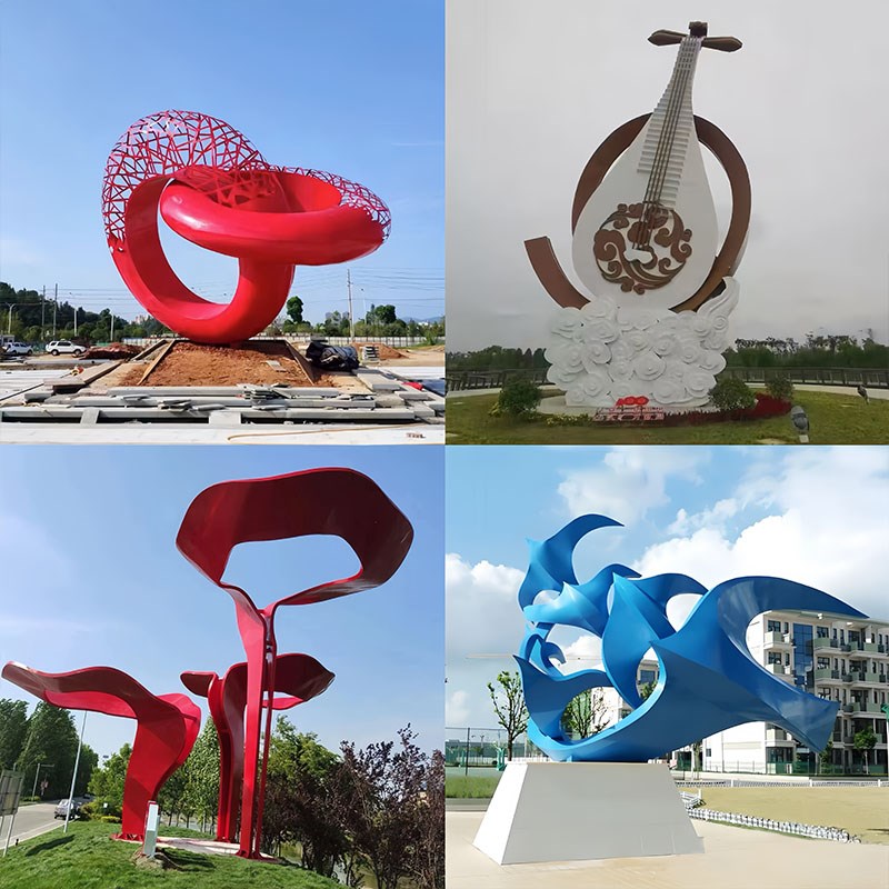 户外价值观标牌定制党建雕塑文明城市村牌景观小品铁X艺烤漆宣传