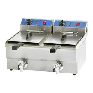 厂直供不1锈钢双带阀电炸炉炸薯条炸家鸡翅741机厨房设备EF 0缸2V