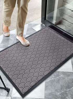 进门地垫入户门垫门口耐脏黄色高级脚垫家用大门口入门地毯入门垫