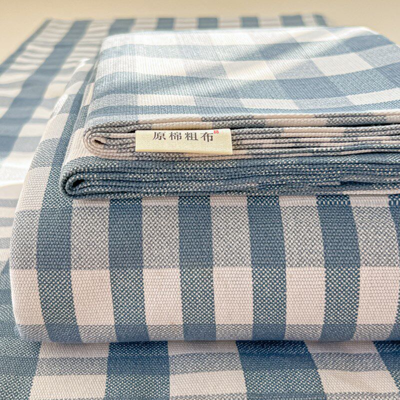原棉加厚老粗布床单单件2025新款非纯棉亚麻凉席学生宿舍家用被单