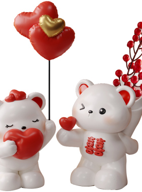 结婚摆件实用新人婚房卧室布置捧花桌面装饰品新婚送闺蜜订婚礼物