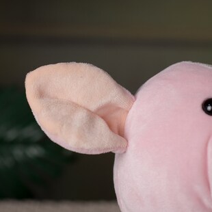 动物手偶玩具毛绒猪猪手玩偶宝宝安抚玩偶幼儿园互动表演玩具