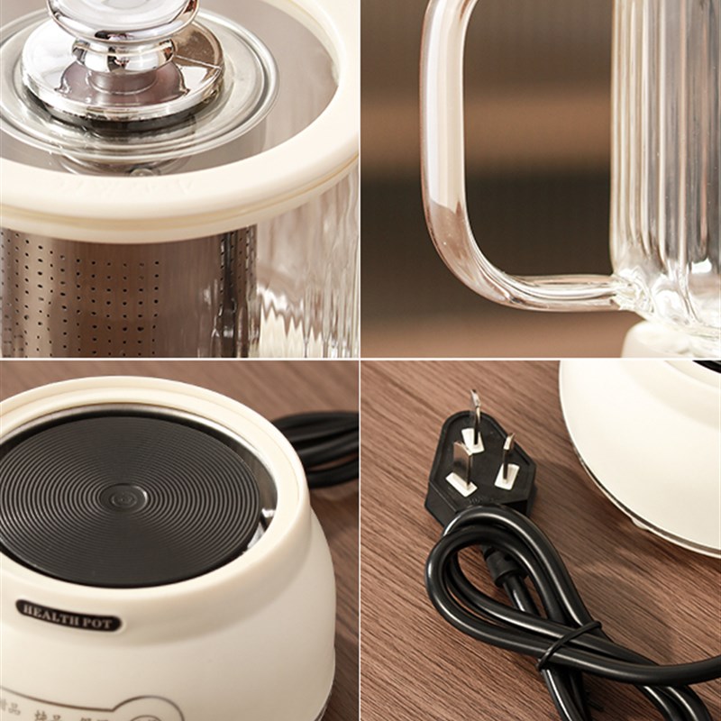 全玻璃养生壶办公室小型花茶壶一人煮茶壶电炖杯迷你多功能养生杯