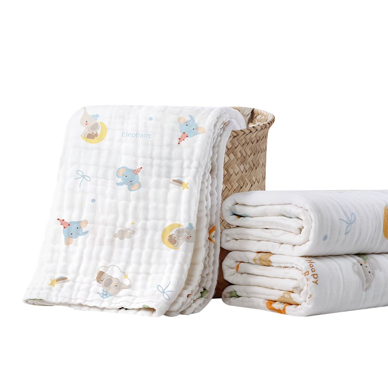 纱布浴巾大尺寸新生婴儿宝宝a类超软儿童全棉洗澡毛巾