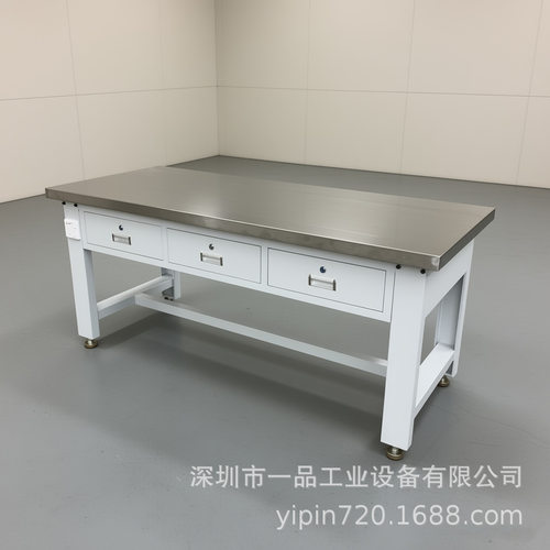 防静电工作台重型钳工工作台桌不锈钢组装操作台横三抽装配打包台