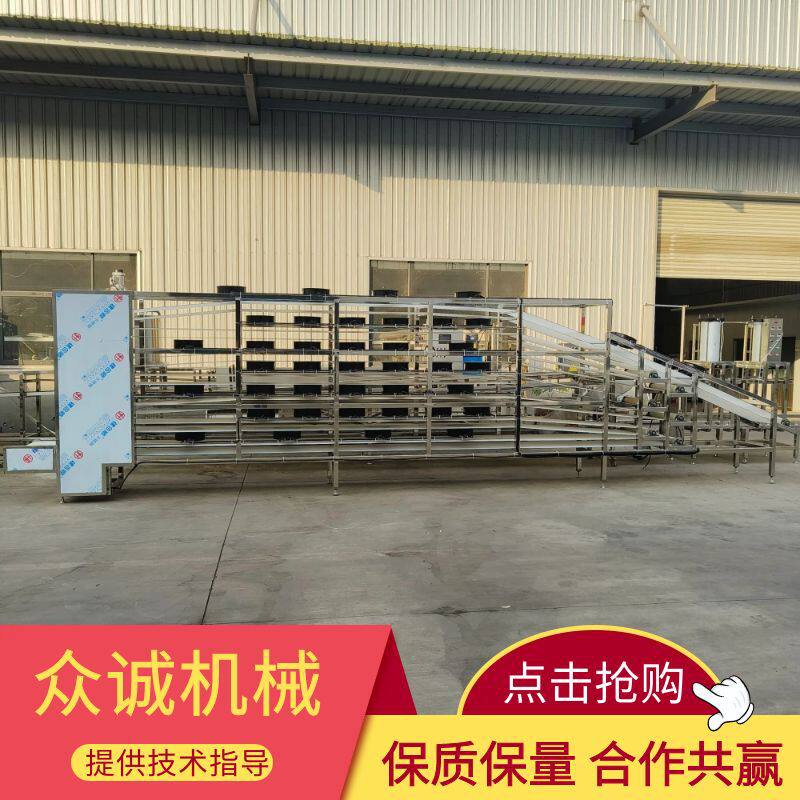 不锈钢豆腐皮摊晾机生产线 大型全自动干豆腐摊晾机千张摊晾设备
