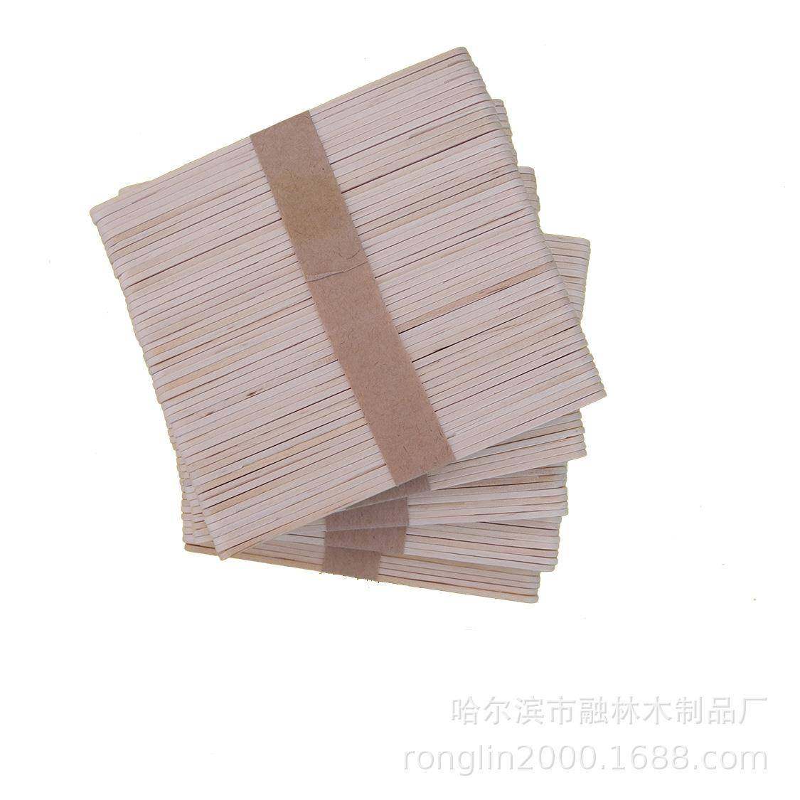 原木雪条棒雪5糕棒冰糕木原木色雪棒棒冰条DIY手工制作棒材料10*1