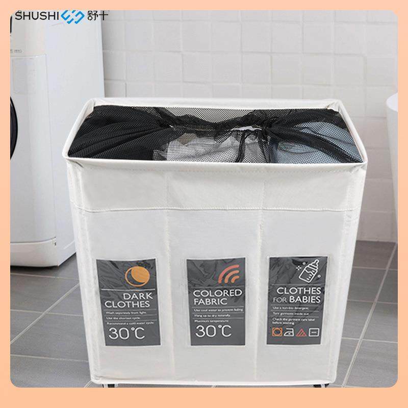 ?可叠洗衣篮带轮篮大衣容量防F765M9TH水脏篓浴室脏衣服收纳袋子