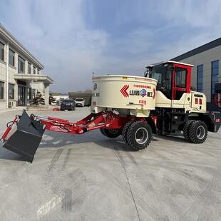 厂售平口搅拌罐车全自动销砂浆输罐车运小型自657上料家水泥搅拌