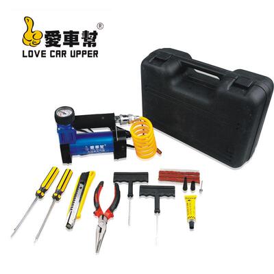 爱8840车帮车大功打率单金属车载充气泵12V用便携轮缸胎气泵