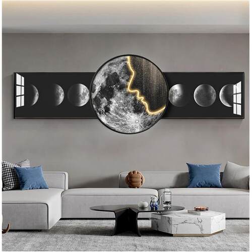 代简厅约宇航CT-A124客员星空装饰画宇宙太空人沙发背景墙月球地