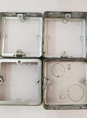 高圈暗铁盒伸86H40增高圈86增型接线盒装拼装TUW加高圈焊接底拉盒