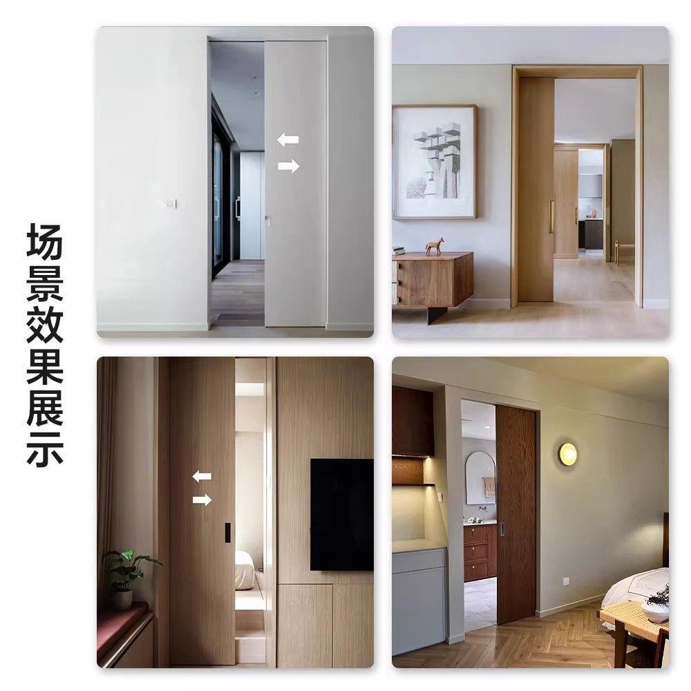 吊轨按弹式口袋门免检修