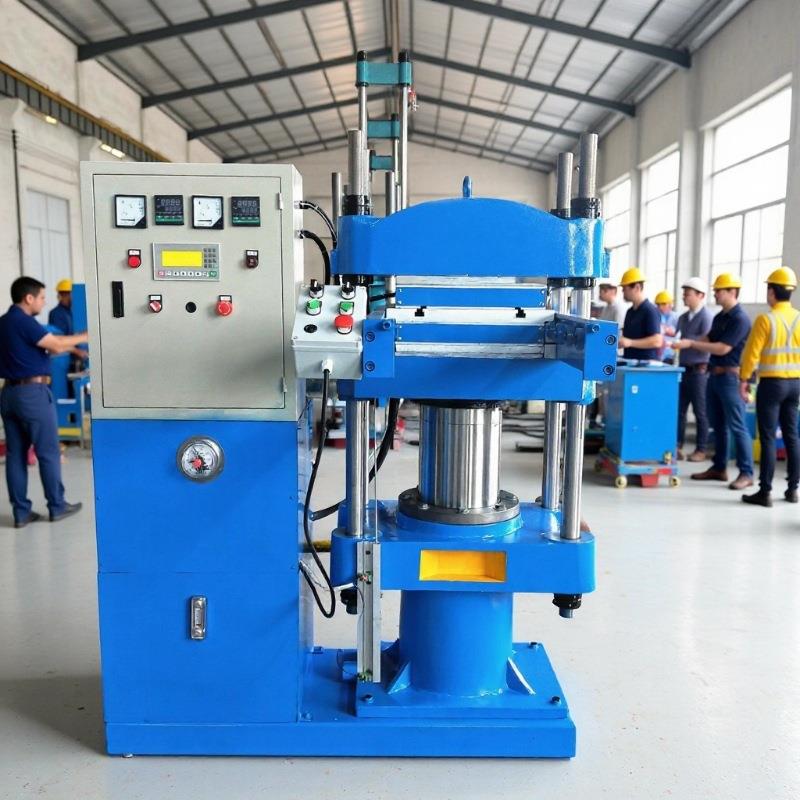 厂家供四柱式全自动80T液压硫化机 硅橡胶密封件平板热压成型机