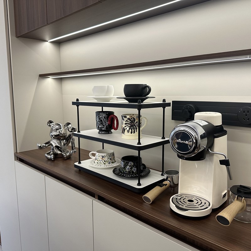 杯架实木杯子收纳置物架桌面水杯厨房咖啡杯角马克杯展示架餐边柜