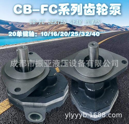 CB-FC32单级齿轮油泵润滑泵中高压液压油泵抽油齿轮泵CBFC-32-FL