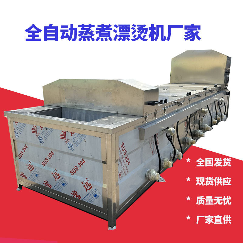 丸子蒸煮机鱼丸加工设备厂家蒸汽蒸煮机现货连续蒸煮机诺鼎