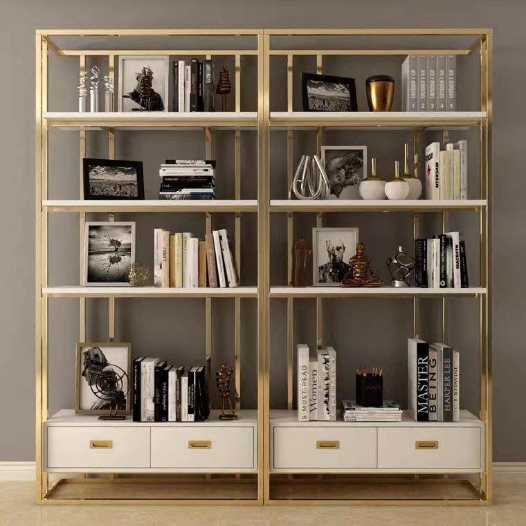 铁艺书架轻奢后现代简约多层储物收纳架书柜金属书架置物架落地,商业/办公家具,千层架,淘宝优惠券,粉丝福利购,淘宝优惠卷