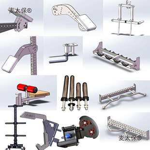 REP深蹲架75方管配件大全 侧平举腿屈伸存片杆自回钩万向推麦太保