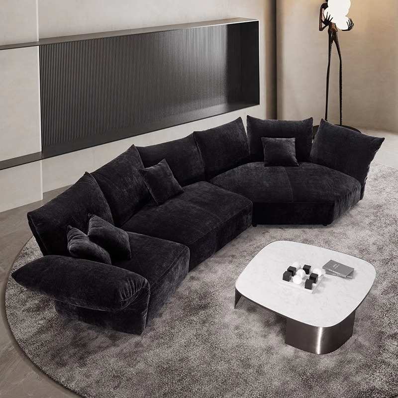 花瓣沙发意式极简布艺弧形沙发大小户型新款异形创意沙发baxter