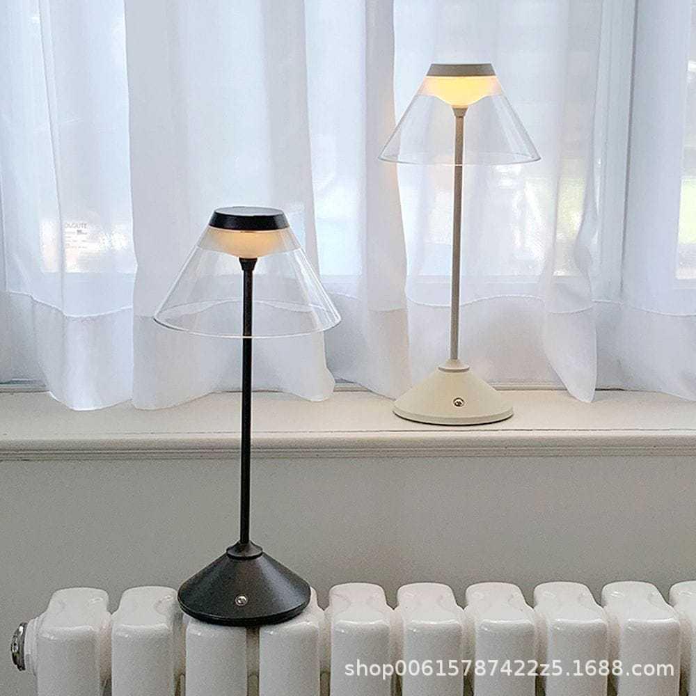 跨境雨伞形台灯小卧室小夜灯户外氛围灯床头灯轻奢风格床头柜