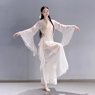 古典舞江南小调飘逸纱衣古典舞艺考练功基训古风演出表演服女套装