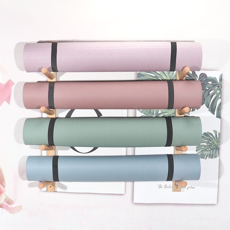 实木瑜伽垫收纳架挂墙置物架瑜伽馆上墙挂架瑜伽垫子泡沫轴放置架,收纳整理,运动器材收纳用具,淘宝优惠券,粉丝福利购,淘宝优惠卷