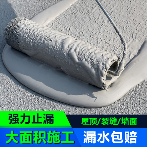 屋顶防水补漏专用涂料楼顶房顶堵漏王外墙裂缝漏S水沥青材料防漏