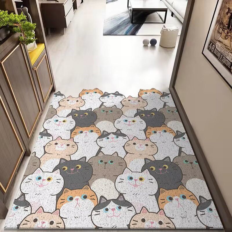 进门地垫入户门门口防滑脚垫可爱丝圈2024新款地毯卫生间卧室吸水