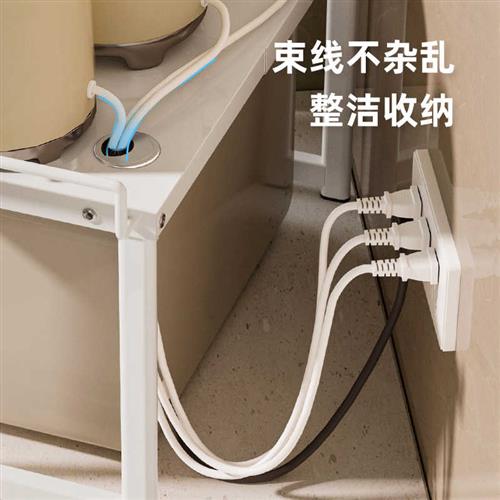 物鸣厨房置物架微波炉架子烤箱收纳家用双层台面桌面多功能整体橱