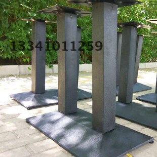长方双柱餐桌腿 办公支架 酒店餐厅餐桌脚 吧台底座铸 铁餐台脚
