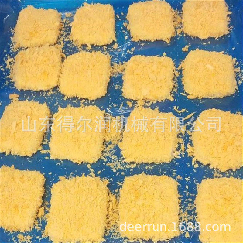 面包片奶酪上浆上糠机脆皮年糕裹涂生产线设备食品裹糠机厂家