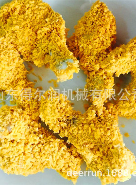 免费上门安装脆皮鸡翅根滚筒上粉油炸流水线鸡排上浆上粉设备