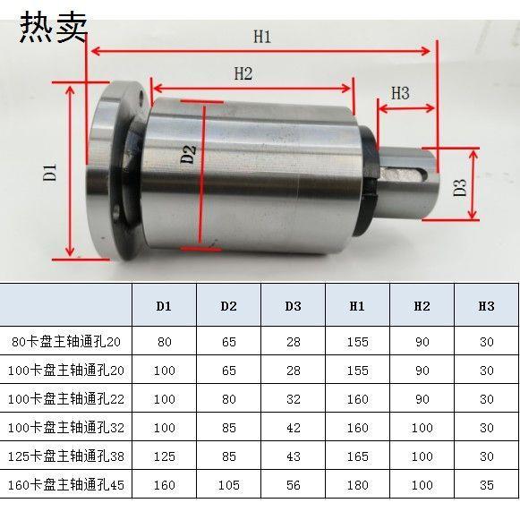 小车床主轴高强度头总成